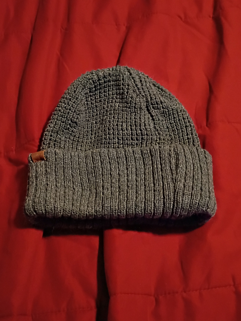 Falls Creek Gray Knit Cuffed Beanie